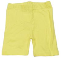 Žluté elastické kraťasy 