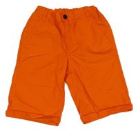 Oranžové plátěné kraťasy C&A