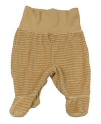 Hnědé žebrované sametové polodupky Ergee