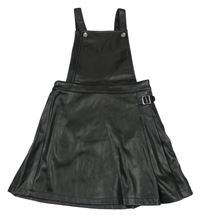 Černé koženkové laclové šaty Primark