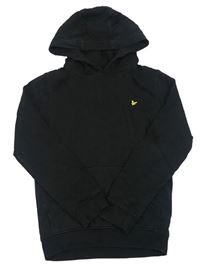 Černá mikina s ptáčkem a kapucí Lyle&Scott