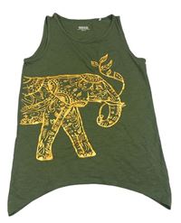 Khaki top se slonem Yigga