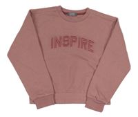 Starorůžová mikina s nápisem Primark