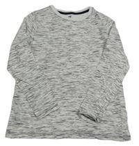 Bílé melírované triko H&M