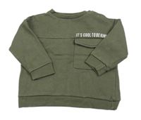 Khaki mikina s nápisem zn. F&F