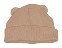 Růžová čepice s oušky Matalan