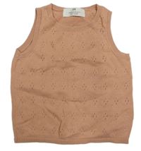 Růžová vzorovaná svetrová vesta H&M