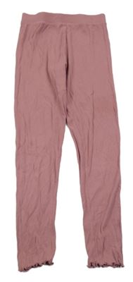Růžové žebrované legíny Primark