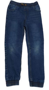 Tmavomodré teplákové cuff rifle 