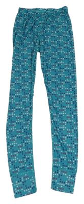 Zeleno-bílo-růžovo-fialové spodní kalhoty s hvězdami Mountain Warehouse