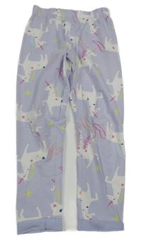 Lila pyžamové kalhoty s jednorožci M&S