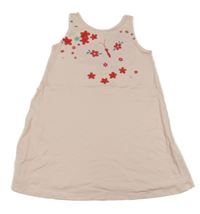 Světlerůžové šaty s motýlkem 