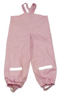 Světlerůžové šusťákové laclové kalhoty impidimpi