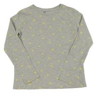 Šedé triko s hvězdami H&M