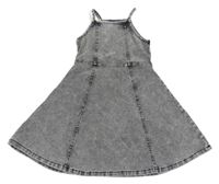 Šedé riflové teplákové šaty H&M