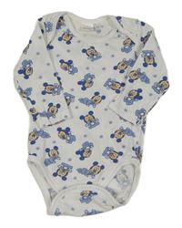 Bílo-modré body s Mickeym Disney