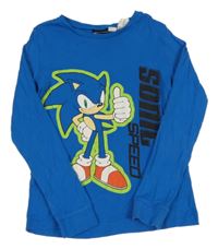 Modré pyžamové triko se Sonicem H&M