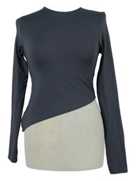 Dámské tmavomodré elastické crop triko FB Sister 