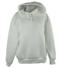 Dámská bílá mikina s nápisy a kapucí Shein 