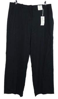 Nové - Dámské černé straight kalhoty M&S