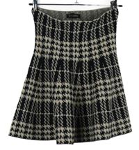 Dámská černo-smetanová vzorovaná pletená sukně Qed London 