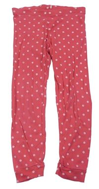 Růžové puntíkované pyžamové kalhoty H&M