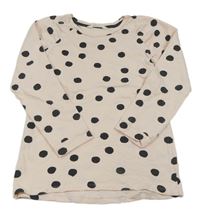 Světlerůžová puntíkatá mikina H&M