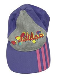 Šedo-fialová kšiltovka Adidas