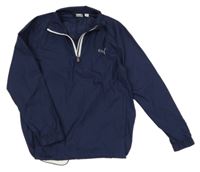 Tmavomodrá šusťáková funkční lehká bunda PUMA