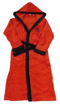 Červeno-černý chlupatý župan s kapucí - FC Liverpool