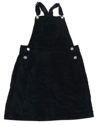 Tmavomodré manšestrové laclové šaty Matalan