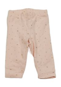 Lososové legíny s třpytkami F&F