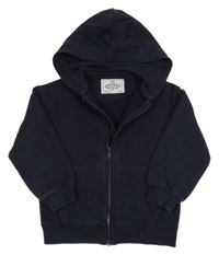 Tmavomodrá propínací mikina s kapucí M&S