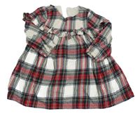 Bílo-červeno-modro-žluté kostkované šaty George