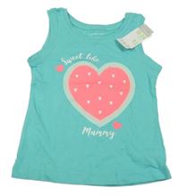 Nové - Světlemodrý top se srdcem Primark