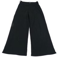 Černé žebrované cullotes kalhoty New Look