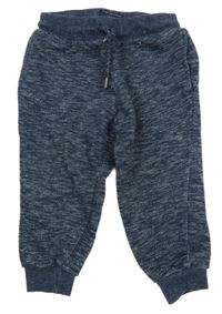 Tmavomodré melírované tepláky Primark