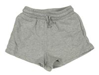 Světlešedé melírované teplákové kraťasy H&M
