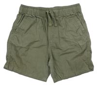 Khaki plátěné kraťasy Primark