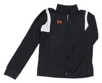 Černo-bílá sportovní propínací mikina Under Armour