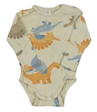 Smetanové body s dinosaury H&M