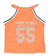 Neonově růžový crop top s číslem F&F