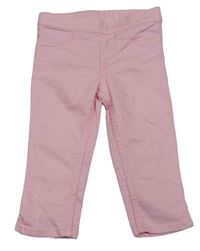 Světlerůžové capri džegíny H&M