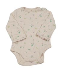 Nové - Světlerůžové kytičkované body zn. Mothercare 
