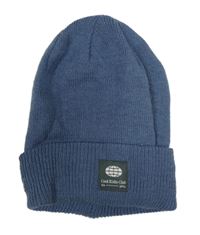 Modrošedá pletená čepice s nášivkou Zara