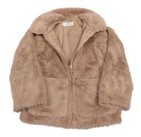 Starorůžová kožešinová podšitá bunda H&M