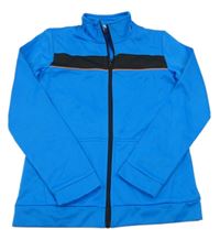 Modro-černá propínací funkční sportovní mikina Crane