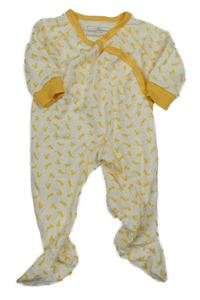 Bílo-žlutý overal s veverkami Naturaline