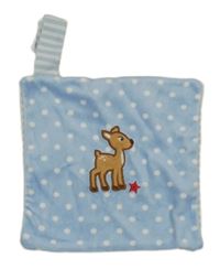 Světlemodrý plyšový usínáček se srnkou