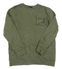 Khaki mikina s kapsou George